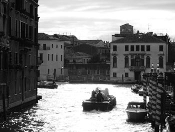 Boats in a city