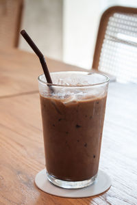 Close-up of coffee on table