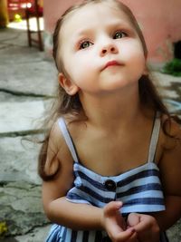 Portrait of cute girl