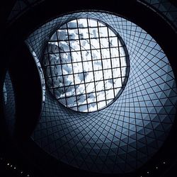 Low angle view of skylight