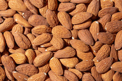 Full frame shot of walnuts