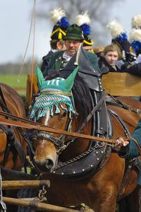 People riding horse