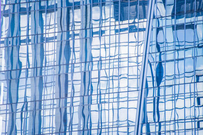 Full frame shot of modern glass building