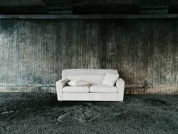 Close-up of sofa at home