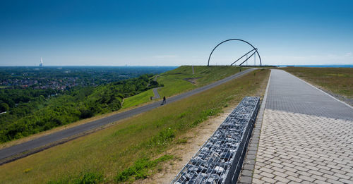 Scenic view of landscape against clear sky