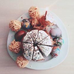 Close-up of food on table