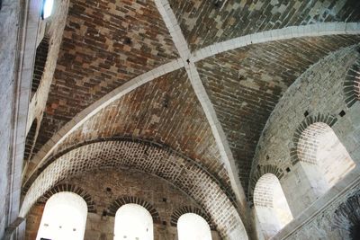 Low angle view of ceiling of cathedral