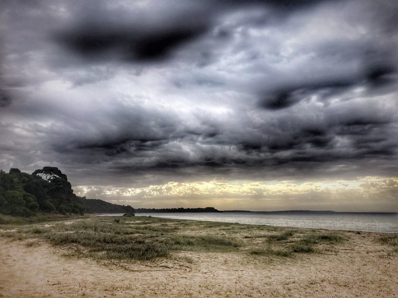 cloud - sky, sky, scenics - nature, beauty in nature, environment, storm, dramatic sky, no people, tranquility, nature, overcast, storm cloud, landscape, tranquil scene, sea, water, land, non-urban scene, outdoors, ominous