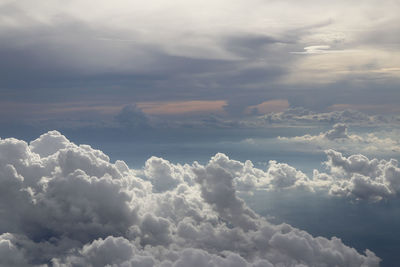 Low angle view of clouds in sky