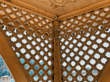 Low angle view of ceiling