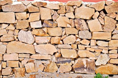 Full frame shot of stone wall