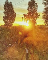 Scenic view of sky at sunset