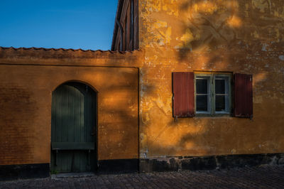 The historical nyboder in copenhagen, denmark