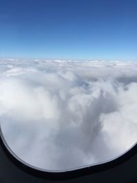 Aerial view of cloudscape