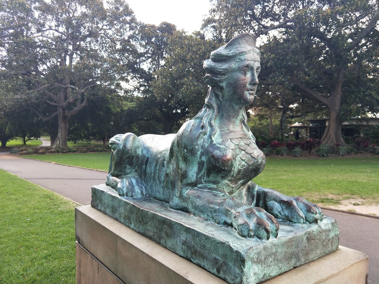 STATUE OF MAN IN PARK