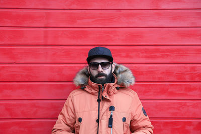 Portrait of man wearing sunglasses