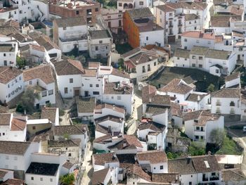 High angle view of cityscape