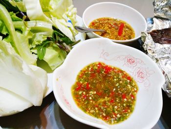 Close-up of food in bowl