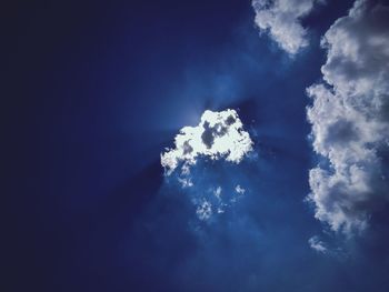 Low angle view of clouds in sky