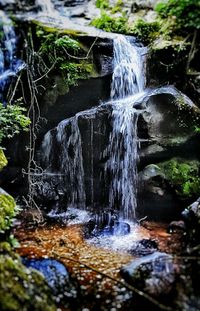 Stream flowing through rocks