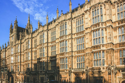 Palace of westminster against sky