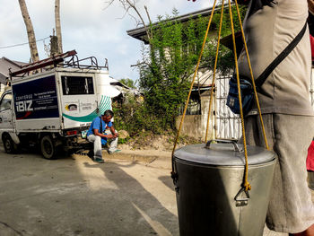 People working by plants