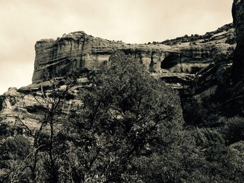 Low angle view of old ruin