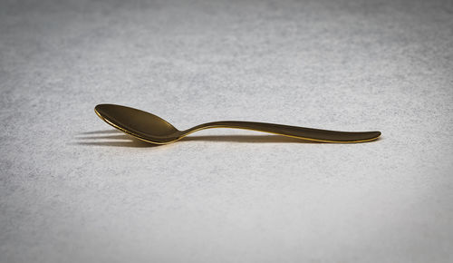 High angle view of leaf on table