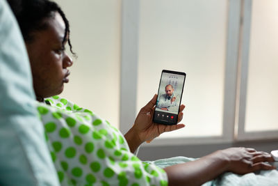 Man using mobile phone