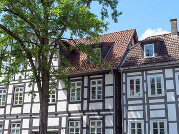 Low angle view of building against sky