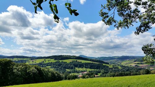 Scenic view of landscape against sky