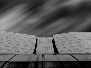 Low angle view of roof against wall