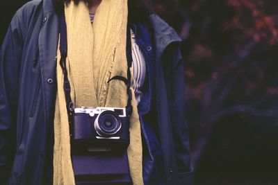 Man photographing with camera