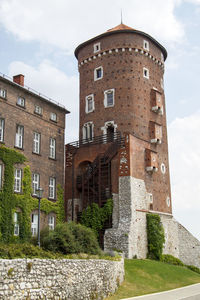 Low angle view of historical building against sky