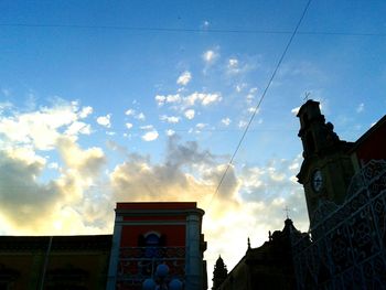 Low angle view of building against sky