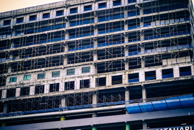 Low angle view of building in city