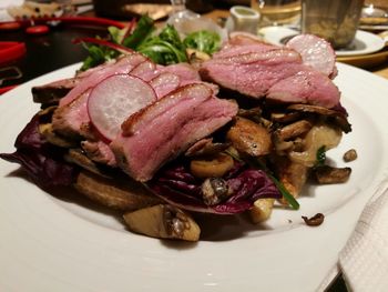 Close-up of food in plate