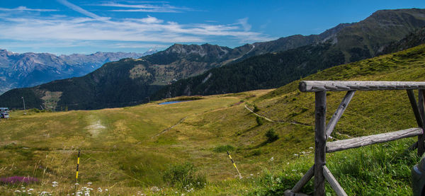 Scenic view of landscape against sky