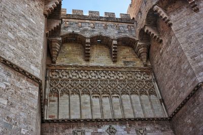 Low angle view of old building