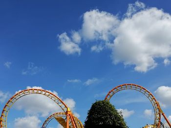 Amusement park on a clear day