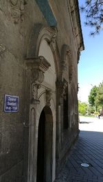 Exterior of historic building against sky