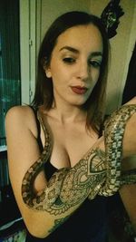 Young woman looking away