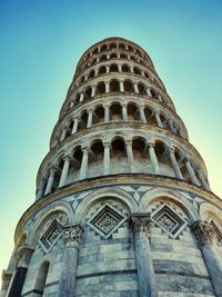 Low angle view of historical building against sky