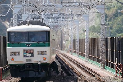 Train at railroad station