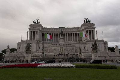 View of historical building against cloudy sky