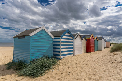 Panoramic view of beach against sky