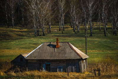 House on field