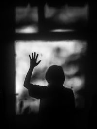 Silhouette of hand