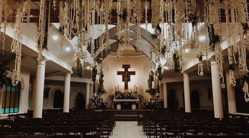 Interior of church