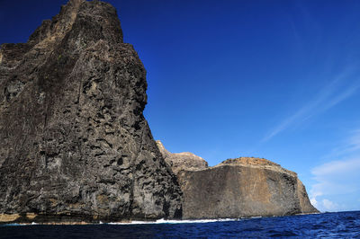 Rock formations in sea